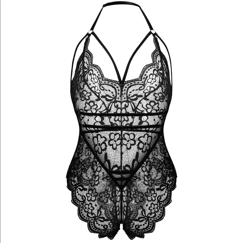 Lingerie Lace Bodysuit One Piece Babydoll Teddy Chemise Sleepwear